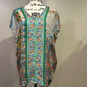 Johnny Was Diskana Alexandra Printed Blouse